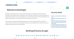 Desktop Screenshot of banklogin.com