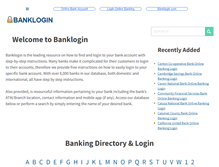 Tablet Screenshot of banklogin.com